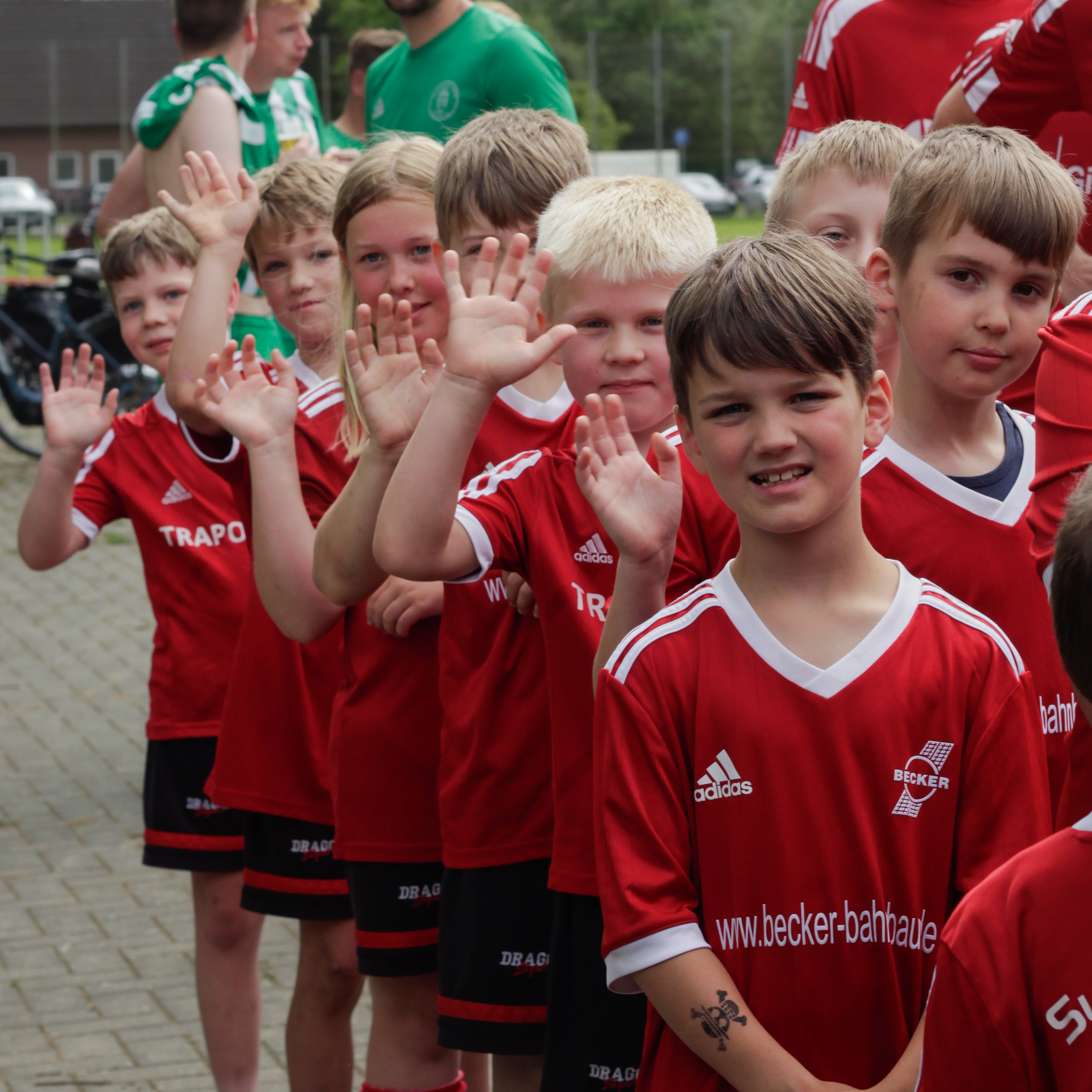 Sportanlage in Hochmoor aus Vogelperspektive